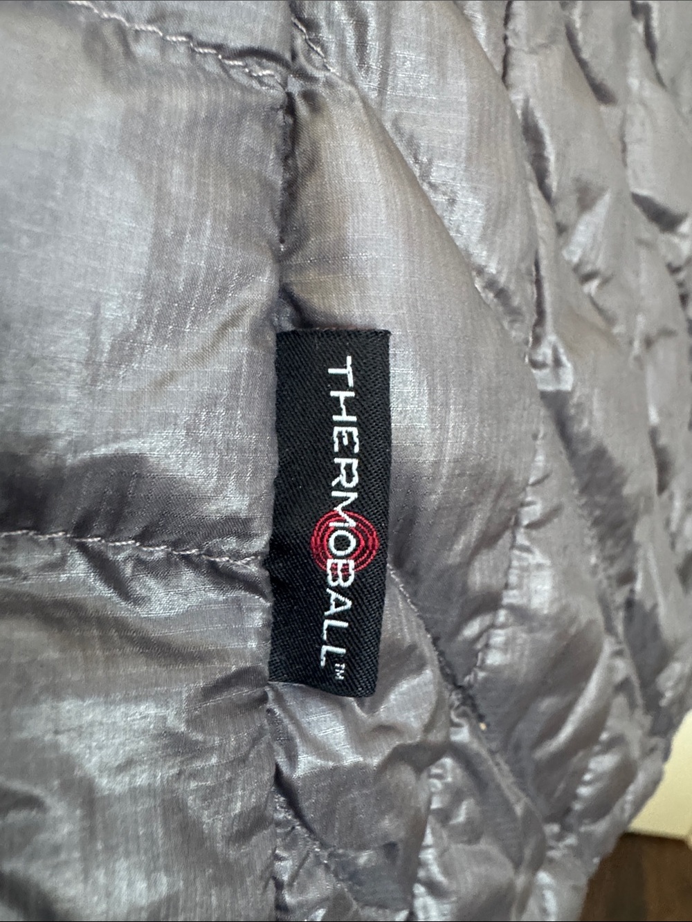 The North Face Women's Quilted Puffer Jacket - Eggplant Purple & Dark Gray - Picture 3 of 8